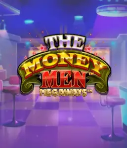 Immerse yourself the dynamic world of The Money Men Megaways slot by Pragmatic Play, featuring a striking logo with glittering stars on a stylish casino backdrop. This graphic portrays the glamour and excitement of high-stakes gambling with its stunning ambiance and design. Great for casino enthusiasts seeking Vegas-style excitement. 