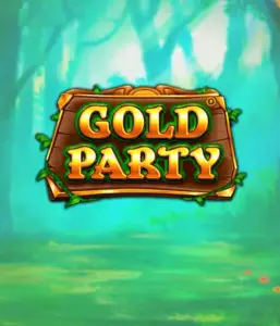 Enter the enchanted forest of Gold Party slot by Pragmatic Play, featuring a beautifully designed wooden sign decorated with golden letters. The backdrop of misty green forest adding a sense of mystery to the slot's theme. Perfect for fans of magical and nature-inspired games, providing a delightful escape. 